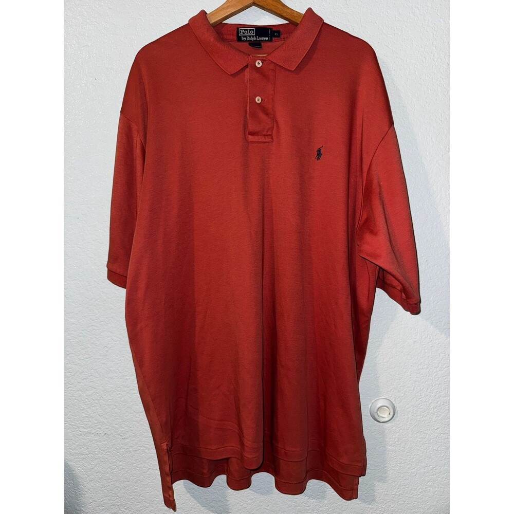 Polo Ralph Lauren Polo Shirt Mens XL Red Short Sleeve Pony Logo Classic Fit